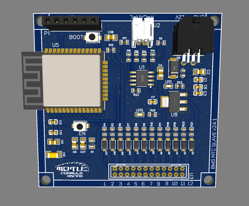 NTC Slave PCB (Battery Temperature Monitor)